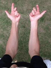 スライス防止の腕の使い方動画